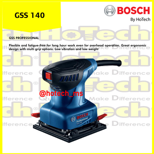 [EZM.5600031] BOSCH Mesin Amplas GSS 140 | Bosch Sander 220 Watt | Mesin Amplas with 14000 rpm