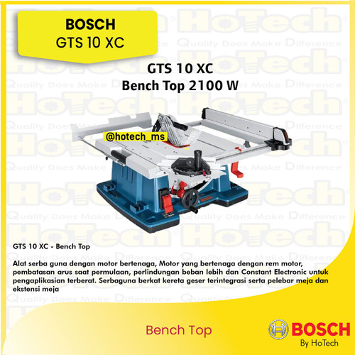 [EZM.5600034] Bosch GTS 10 XC / GTS 10 XC Gergaji Meja 2000 W / Original dari Bosch