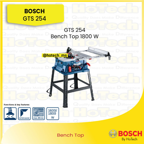 [EZM.5600035] Bosch Bench Top 1800 W | Bosch GTS 254 | Gergaji Meja 254 mm