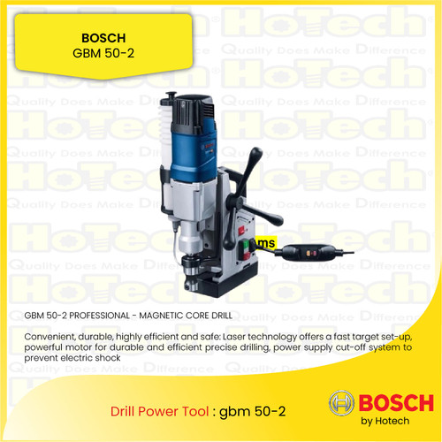 [EZM.5600043] BOSCH GBM 50 - 2 Mesin Bor / Bosch Drill Steel 23/13 mm / Bor Magnet Listrik 1200 Watt