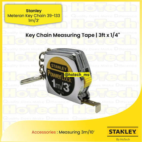 [EZM.5600055] STANLEY STHT39-133 1m/3" Powerlock Tape Power Lock | ALAT UKUR Meteran Stanley