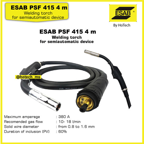 [EZM.5600066] ESAB Mig Torch PSF 415 | Esab Welding Torch PSF 415 4.0M