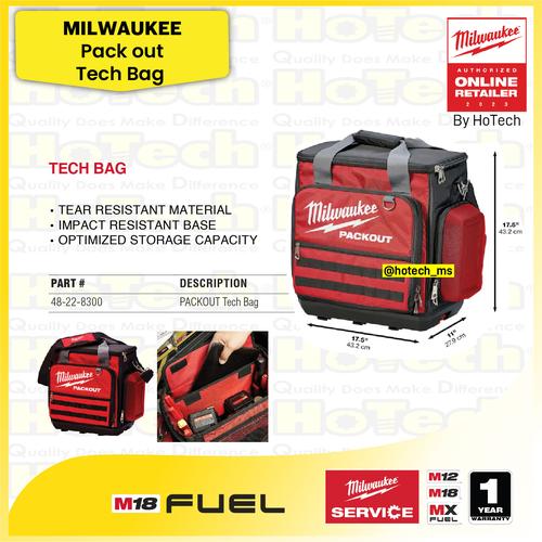 [EZM.5600101] Milwaukee Pack Out Tech Bag 48-22-8300 | Tas penyimpanan besar