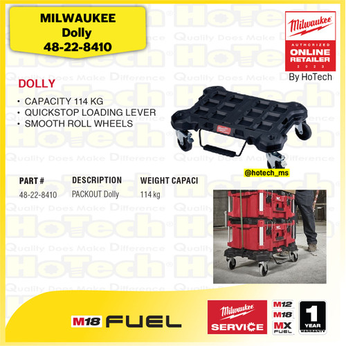 [EZM.5600108] MILWAUKE Flat Dolly 48-22-8410 | Roda Angkut Kapasitas 114 Kg