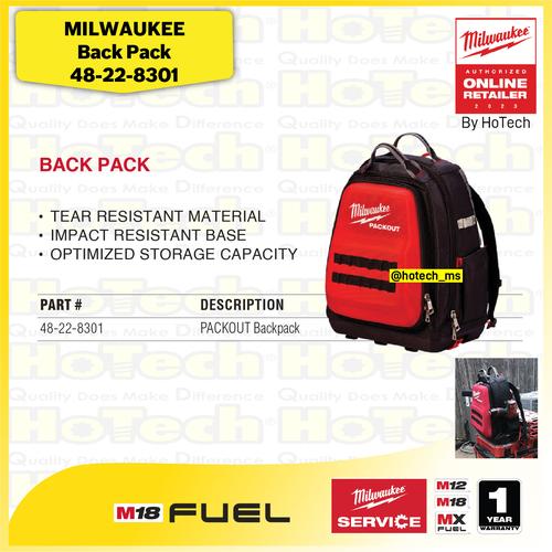 [EZM.5600113] MILAWAUKE BACK PACK | Ransel Penyimpanan 48-22-8301