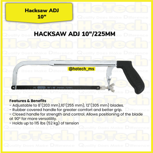 [EZM.5600116] Stanley || 15-565-S || Adjustable hacksaw frame with greater strength and control