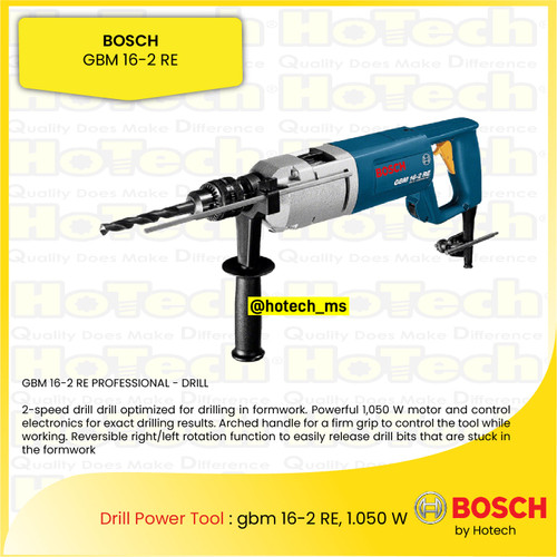 [EZM.5600117] BOSCH | GBM 16-2 RE BOSCH | Mesin Bor 1050 W