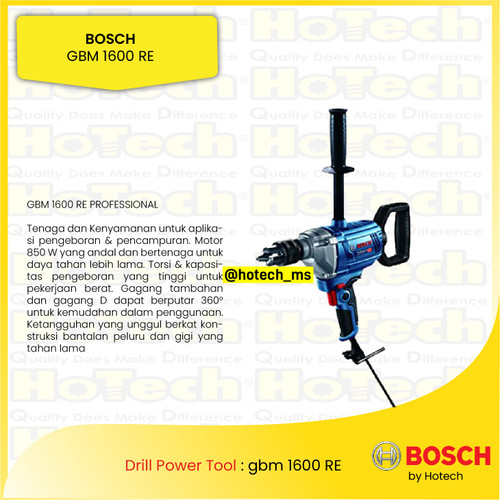 [EZM.5600118] BOSCH | GBM 1600 RE BOSCH | Mesin Bor