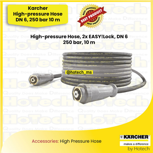 [EZM.5600144] Karcher High pressure hose, 2 x EASY!Lock, DN 6, 250 bar, 10 meter