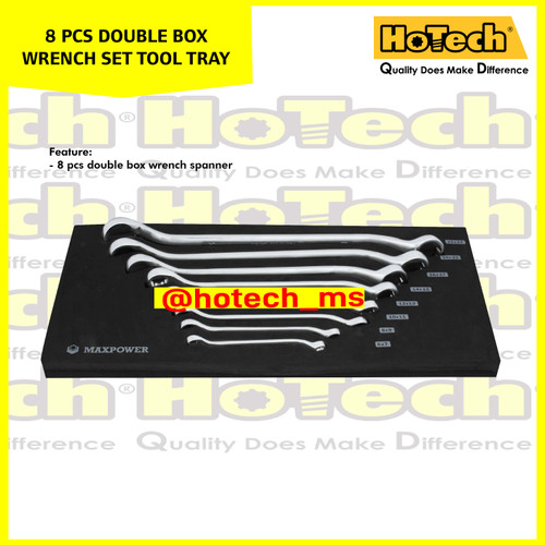 [EZM.5600159] MAXPOWER | 8 Pcs Kunci Ring Tool Set | Double Box Wrench Set