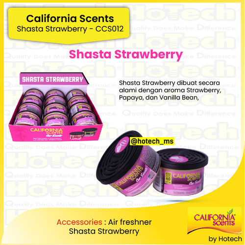 [EZM.5600186] CALIFORNIA SCENTS Spillproof Aroma Shasta Strawberry | Pengharum Mobil