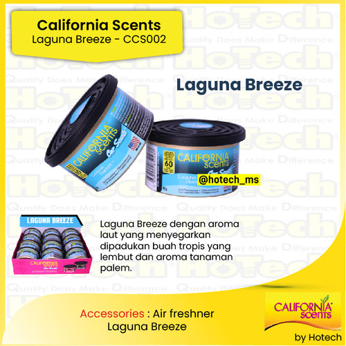 [EZM.5600188] CALIFORNIA SCENTS Spillproof Aroma Laguna Breeze | Pengharum Mobil