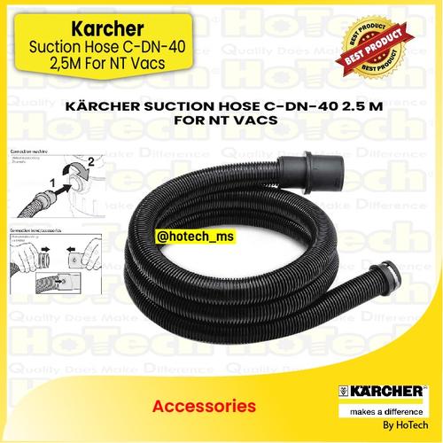 [EZM.5600195] KARCHER Suction Hose 2,5M, Complete For Vacuum Cleaner NT Series