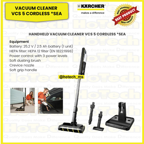 [EZM.5600201] KARCHER HANDHELD VACUUM CLEANER VCS 5 CORDLESS *SEA