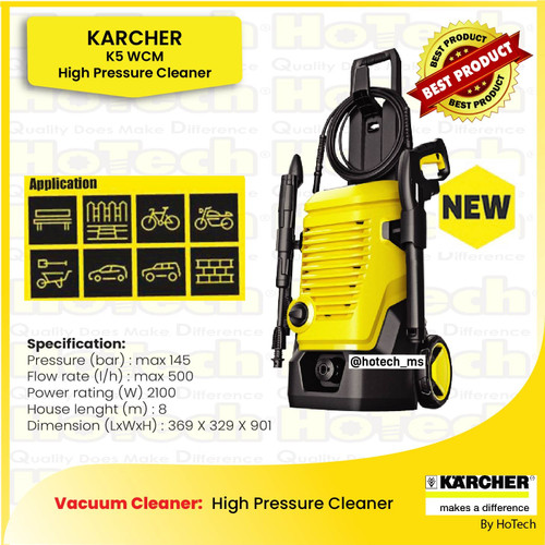 [EZM.5600211] High Pressure Cleaner K 5 WCM | Karcher K 5 WCM 145 Bar 2100 Watt