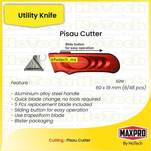 [EZM.5600276] Pisau Cutter | MAXPOWER | Utilty Knife Art Knife