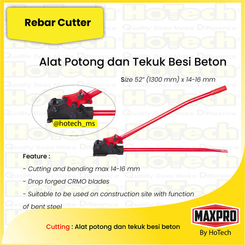 [EZM.5600278] Alat Potong Tekuk Besi Beton| Maxpower | Raber Cutter