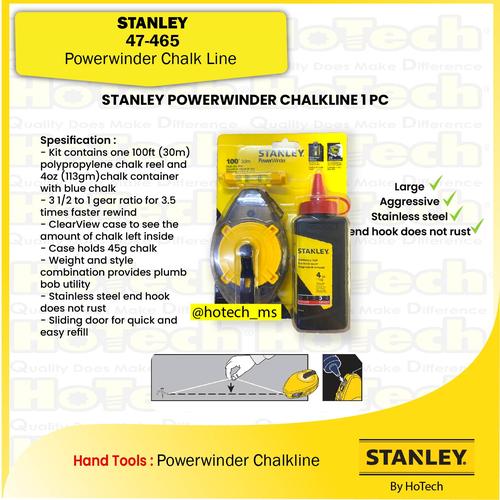 [EZM.5600296] STANLEY  Hand Tools | Powerwinder Chalk line | Kapur Tulis Refill