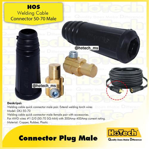 [EZM.5600310] Kabel Konektor Las Male DKJ 50-70mm Cable Socket Connector