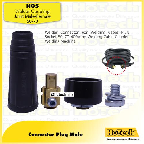 [EZM.5600313] Kabel Konektor Las Male+Female DKJ 50-70mm Cable Socket Connector SET