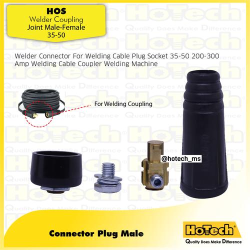 [EZM.5600314] Kabel Konektor Las Male+Female DKJ 35-50mm Cable Socket Connector SET