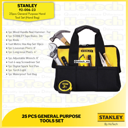[EZM.5600322] Stanley 25pcs General Purpose | 92-006-23 Hand Tool Set STANLEY
