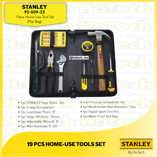 [EZM.5600325] Stanley 19pcs Home Use Tool Set | 92-009-23 Hand Tool set STANLEY