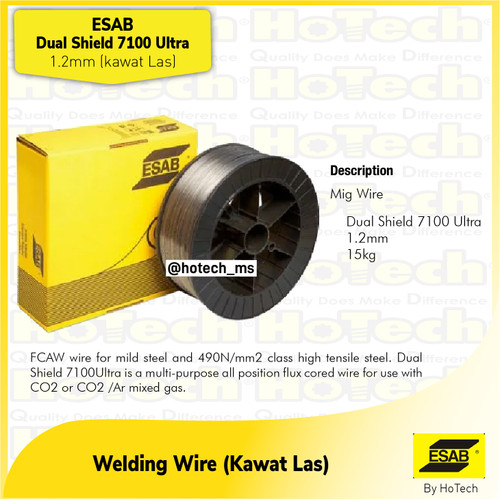 [EZM.5600331] ESAB Dual Shield 7100 Ultra-E71T 1.2 mm | Flux Core Welding Electrode