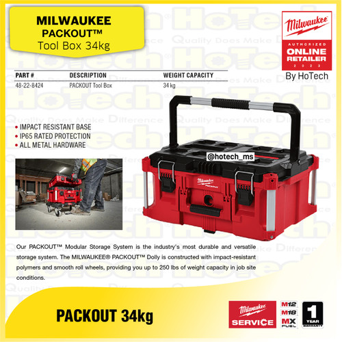 [EZM.5600332] Milwaukee Tool Boxes | Storage Tool Box | Tempat Perkakas