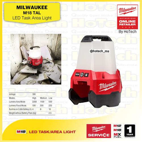 [EZM.5600367] MILWAUKEE M18 TAL LED Task Area Light | Lampu Ruangan LED (unit only)