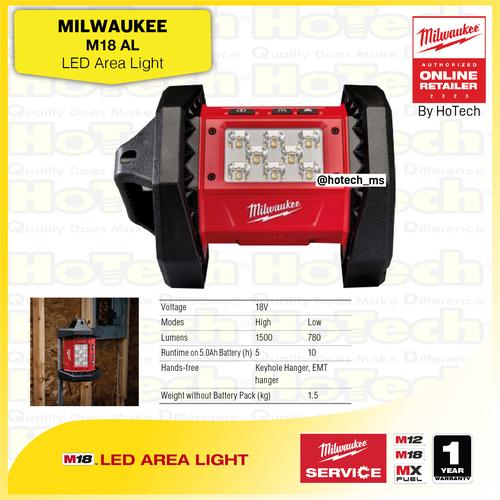 [EZM.5600368] MILWAUKEE M18 AL LED Area Light | Lampu LED Studio | Lampu (unit only)