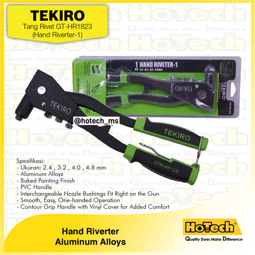 [EZM.5600379] TEKIRO Hand Riverter-1 uk. 2.4-4.8mm | Tang Rivet
