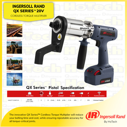[EZM.5600404] Ingersoll Rand Cordless Precision Torque Multiplier QXX2PT1350NPS16