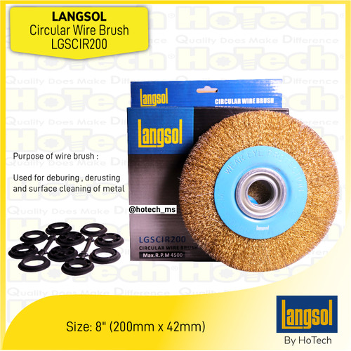 [EZM.5600417] Langsol | LGSCIR200 Circular Wire Brush | Brush