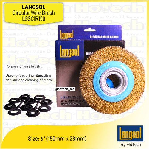 [EZM.5600418] Langsol | LGSCIR150 Circular Wire Brush | Brush