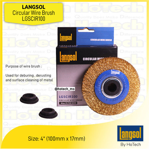 [EZM.5600420] Langsol | LANGSOL LGSCIR100 Circular Wire Brush | Brush