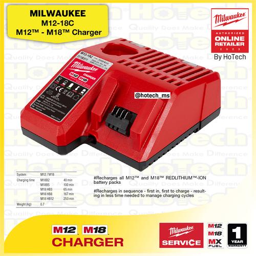 [EZM.5600437] MILWAUKEE | M12-18C | M12 - M18 Charger | Batteries & Chargers