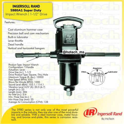 [EZM.5600455] Ingersoll Rand 5980A1 Super Duty Impact Wrench 1-1/2" Drive