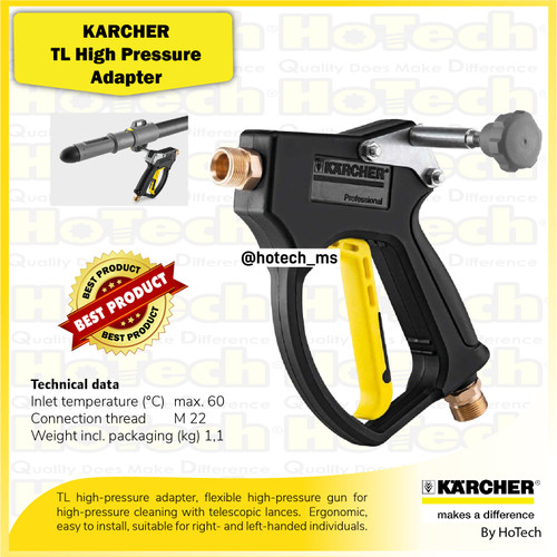 [EZM.5600519] Karcher High Pressure Adapter Telescopic For Professional Series