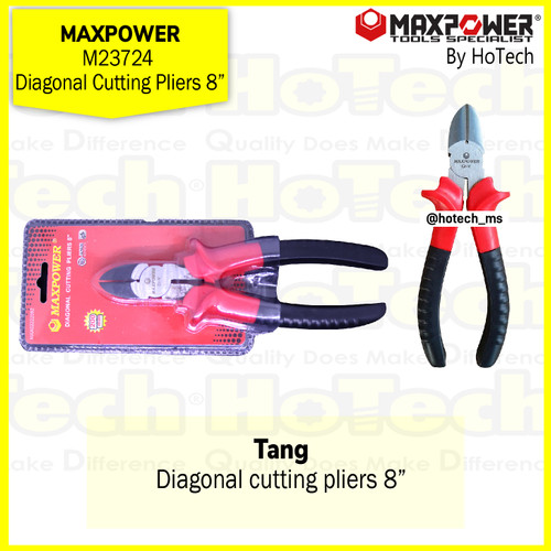 [EZM.5600615] MAXPOWER | M23724 DIAGONAL CUTTING PLIER 8" | Tang Potong