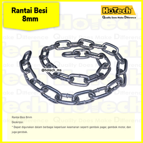 [EZM.5600637] Rantai Galvanis 8mm Chain Per Karung | Chain Galvanis 8 mm Per Bag