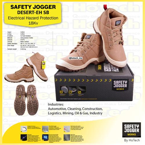 [EZM.5600641] Sepatu Safety Jogger Electrical Hazard Protection 18KV Desert EH