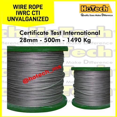 [EZM.5600648] ASANO | Wire Rope IWRC CTI | Ungalvanized | Kawat Besi