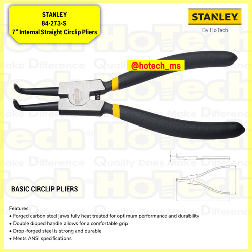 [EZM.5600667] STANLEY|84-273-S 7” Internal Straight Circlip Pliers|Tang