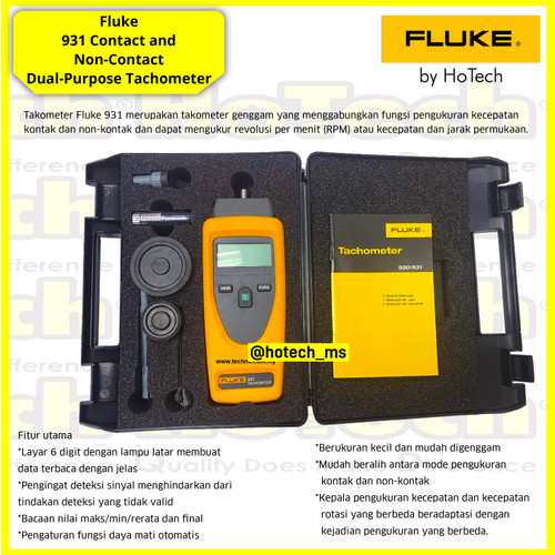 [EZM.5600690] Fluke 931 Contact and Non-Contact Dual-Purpose Tachometer | Fluke 931
