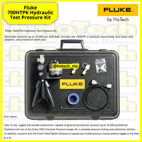 [EZM.5600691] Fluke 700HTPK Hydraulic Test Pressure Kit | Fluke 700 HTPK