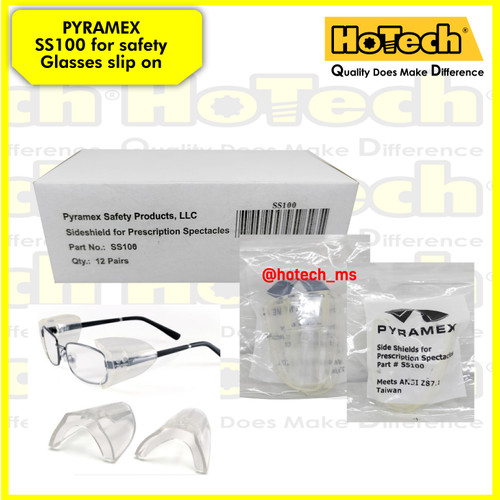 [EZM.5600693] Pyramex SS100 For Safety Glasses Slip On | Safety Side Shield Pyramex