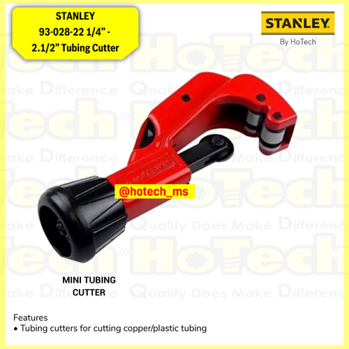 [EZM.5600707] STANLEY 93-028-22 1/4” - 2.1/2” Tubing Cutter