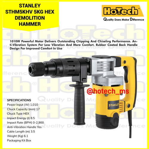 [EZM.5600731] STANLEY |STHM5KHV |HEX DEMOLITION HAMMER 5KG