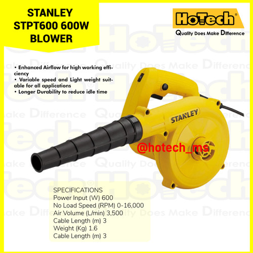 [EZM.5600732] STANLEY |STPT600 BLOWER| 600W BLOWER